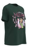 Camiseta unicolor manga corta con estampado de Mulan