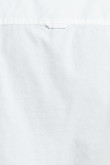 Camisa en algodón unicolor con cuello sport y manga corta