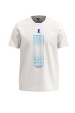 Camiseta unicolor con manga corta y arte azul de PlayStation