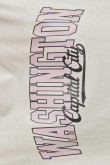 Camiseta unicolor con manga corta y texto college de Washington