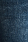 Jean azul oscuro skinny ajustado tiro bajo con 5 bolsillos