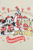 Camiseta kaki clara con diseño de navidad Mickey & Friends