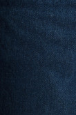 Bermuda azul intensa slim en jean con trabillas en cintura y tiro bajo