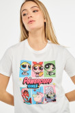 Camiseta manga corta crema de Las Chicas Superpoderosas