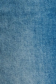 Jean azul oscuro paperbag con tiro alto, cinturón y bota recta
