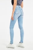 Jean jegging super alto gris oscuro