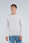 camiseta-unicolor-manga-larga-en-algodon-con-cuello-redondo