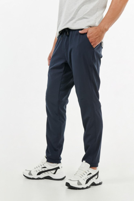 Pantalón jogger azul intenso con elástico en cintura