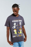 Camiseta manga corta con estampado de Rick & Morty.