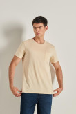 camiseta-unicolor-en-algodon-con-bolsillo-y-cuello-redondo