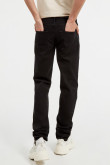Jean negro tipo 90´S con bota recta, bolsillos y tiro bajo