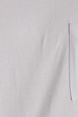Camiseta oversize unicolor con manga corta y bolsillo