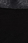 Bóxer negro cortotrunk con cintura elástica contramarcada