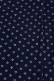 Bóxer azul oscuro largo-midway brief con figuras blancas