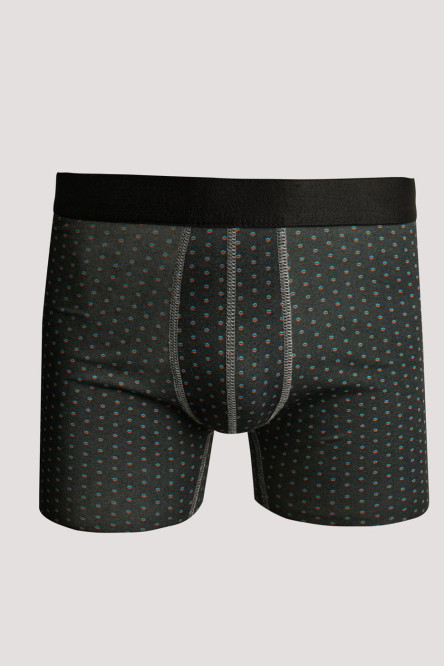 Bóxer gris midway brief-largo con estampados coloridos