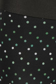 Bóxer midway brief-largo negro con elástico y diseños de puntos coloridos