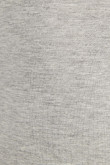 Bóxer midway brief-largo gris claro con efecto jaspe y cintura elástica negra