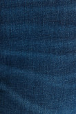 Jean azul oscuro jegging con tiro alto y desgastes de color