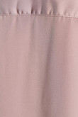 Blusa unicolor oversize con manga larga y cuello camisero