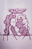 Camiseta rosada clara con diseño del Festival Estéreo Picnic y manga corta