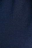Blusa azul oscura con manga larga y escote posterior