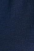 Blusa azul oscura con manga larga y escote posterior