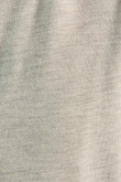 Chaleco gris con bolsillos, cremallera y acabados en rib