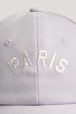 Cachucha lila beisbolera con bordado college de París