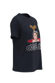 Camiseta cuello redondo unicolor con diseño de Oliva