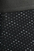 Bóxer negro midway brieflargo con diseños de puntos blancos