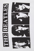 Camiseta blanca manga corta con estampado negro de The Beatles