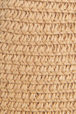 Sombrero de paja café claro con lazo decorativo