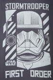Camiseta manga corta gris oversize con diseños de Star Wars