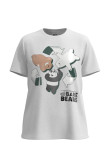 Camiseta unicolor con cuello redondo y diseño de Osos Escandalosos