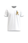 Camiseta unicolor con manga corta y estampado de Garfield