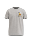 Camiseta unicolor con manga corta y estampado de Garfield