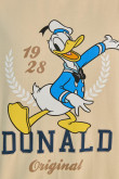 Buzo cuello redondo kaki claro con diseño de Donald