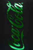 Buzo oversize negro con diseños de Coca-Cola y capota