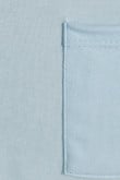 Camiseta unicolor en algodón con bolsillo y manga corta