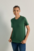 Pack X2 de camisetas en algodón verdes cuello redondo