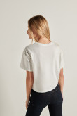 Pack de camisetas crema crop top X3 en algodón