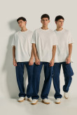 pack-de-camisetas-x3-cremas-oversize-manga-corta-en-algodon
