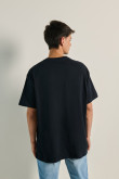 Pack de camisetas X3 azules oversize cuello redondo