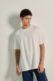 Pack X2 de camisetas oversize cremas con cuello redondo