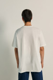 Pack X2 de camisetas oversize cremas con cuello redondo