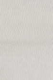 Camiseta unicolor con texturas acanaladas y manga corta