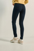 Jean jegging ajustado azul intenso con tiro súper alto