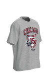 Camiseta oversize unicolor con diseño college de Chicago