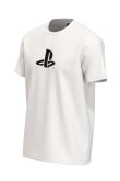 Camiseta unicolor en algodón con diseño de PlayStation