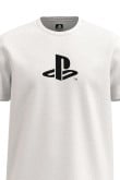 Camiseta unicolor en algodón con diseño de PlayStation